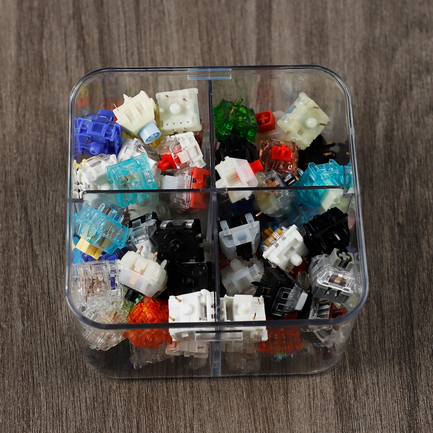 YMDK Switch Storage Mechanical Keyboard Switch Keycaps Sealed Jar Storage Bottle Display Can Keycap Storage Box Switch Jar