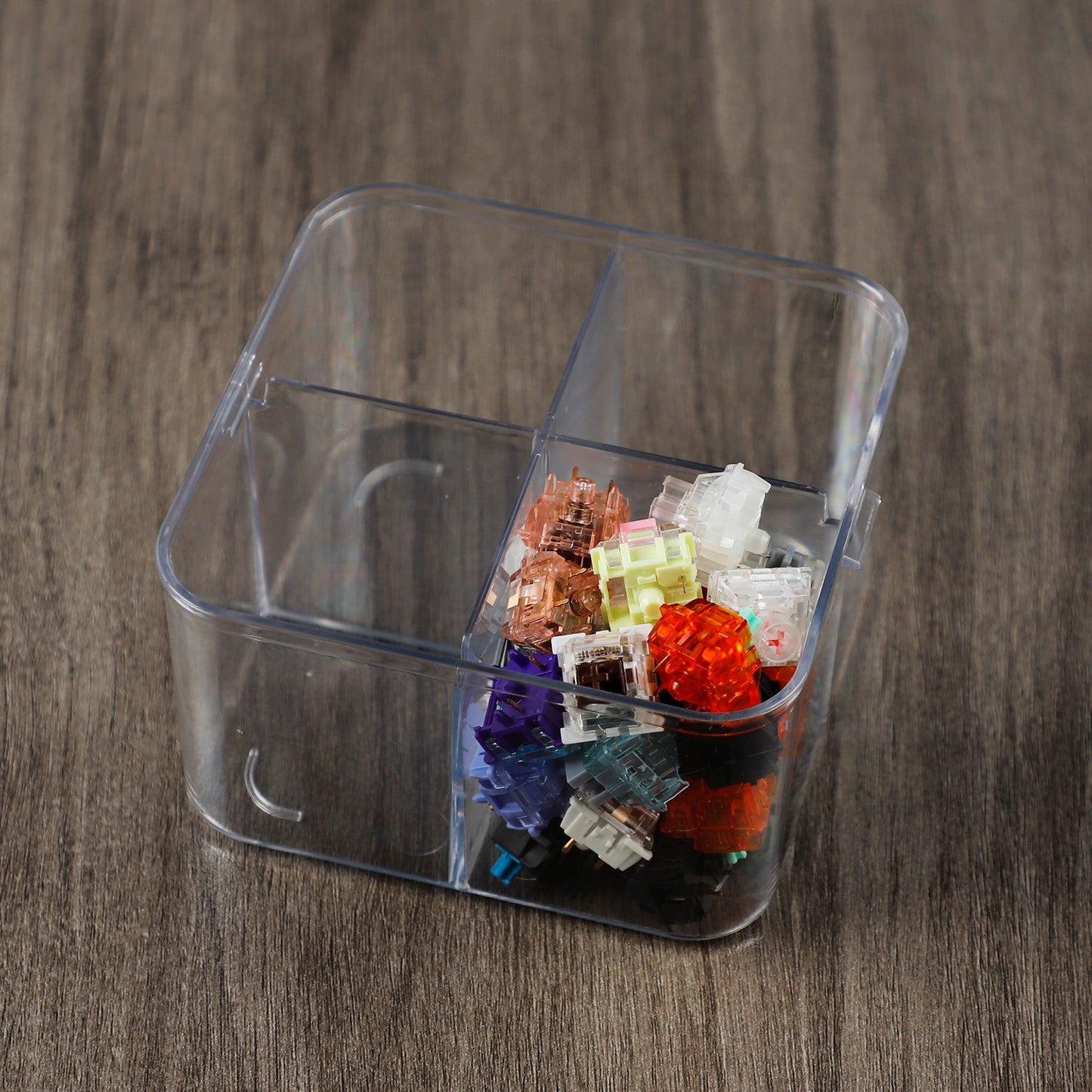 YMDK Switch Storage Mechanical Keyboard Switch Keycaps Sealed Jar Storage Bottle Display Can Keycap Storage Box Switch Jar