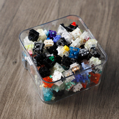 YMDK Switch Storage Mechanical Keyboard Switch Keycaps Sealed Jar Storage Bottle Display Can Keycap Storage Box Switch Jar