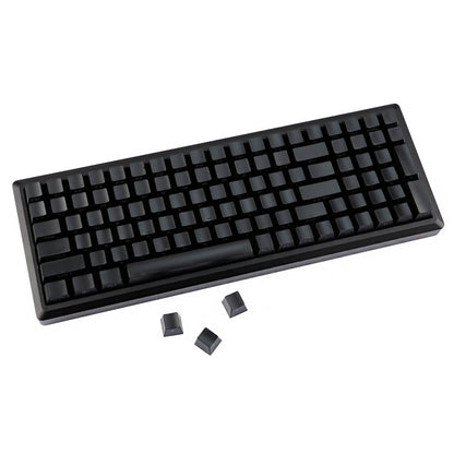 YMDK 140 Black PBT Keycap Double Shot Sidelit OEM Profile Keycaps for 108 104 96 87 84 68 61 MX Mechanical Keyboard