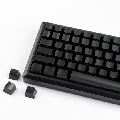 YMDK 140 Black PBT Keycap Double Shot Sidelit OEM Profile Keycaps for 108 104 96 87 84 68 61 MX Mechanical Keyboard