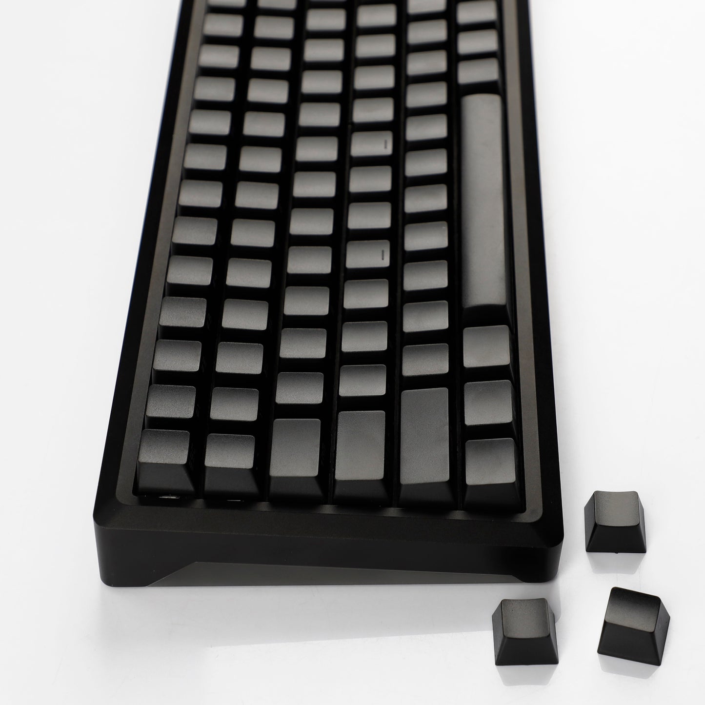 YMDK 140 Black PBT Keycap Double Shot Sidelit OEM Profile Keycaps for 108 104 96 87 84 68 61 MX Mechanical Keyboard