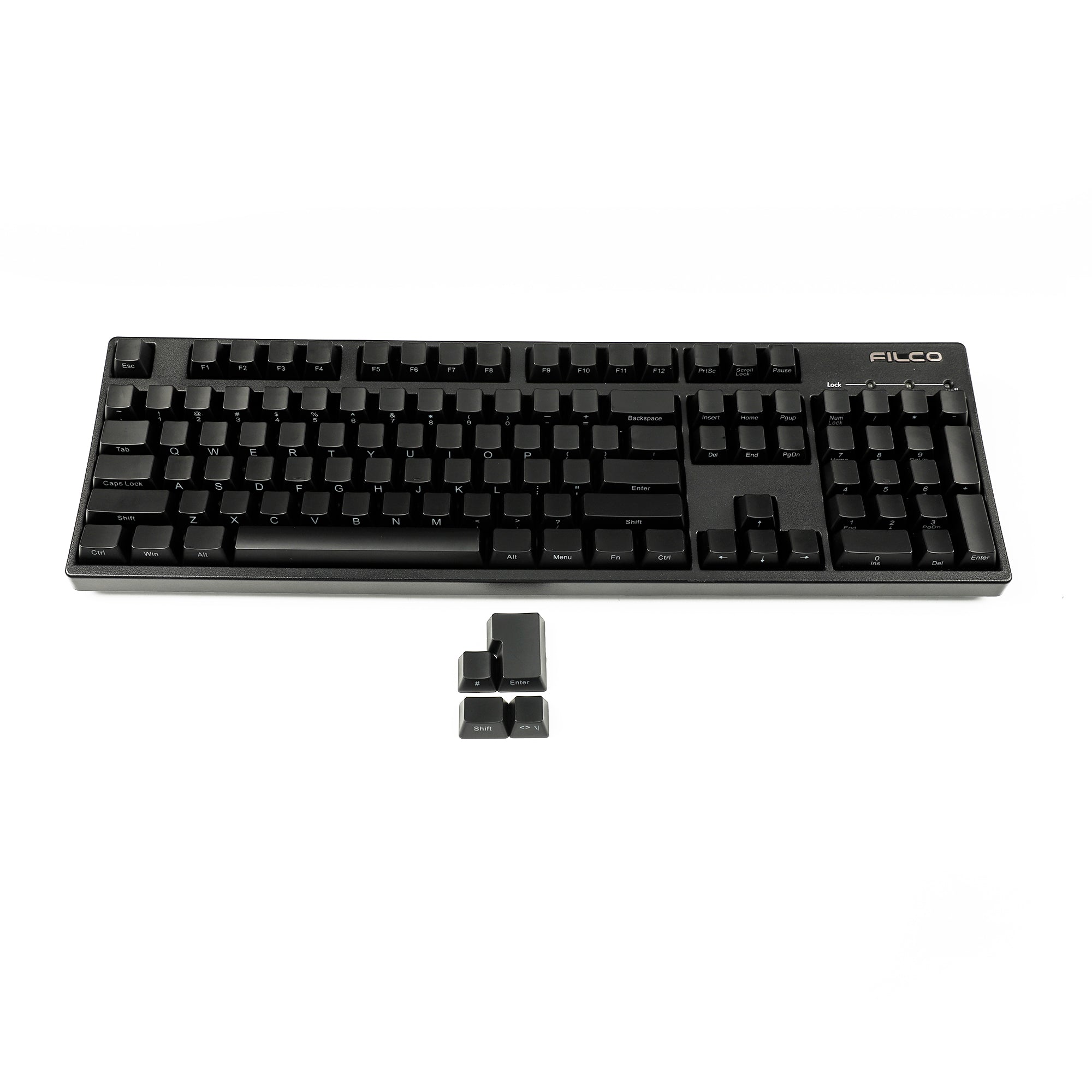 YMDK Black Side-lit 108 Keycaps(ABS OEM Profile1.5mm Thickness/108 TKL