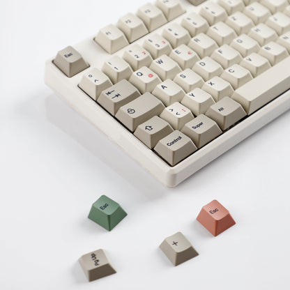 YMDK 161 Keys 9009 English Korean German QWERTZ Cherry Profile Dye Sub Top Print PBT Keycap for 61/68/87/98/104/108 Layout MX Mechanical Keyboard
