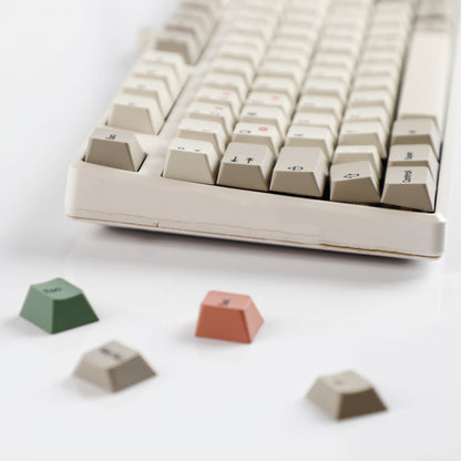 YMDK 161 Keys 9009 English Korean German QWERTZ Cherry Profile Dye Sub Top Print PBT Keycap for 61/68/87/98/104/108 Layout MX Mechanical Keyboard