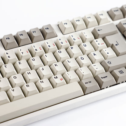 YMDK 161 Keys 9009 English Korean German QWERTZ Cherry Profile Dye Sub Top Print PBT Keycap for 61/68/87/98/104/108 Layout MX Mechanical Keyboard