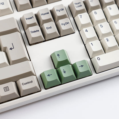 YMDK 161 Keys 9009 English Korean German QWERTZ Cherry Profile Dye Sub Top Print PBT Keycap for 61/68/87/98/104/108 Layout MX Mechanical Keyboard
