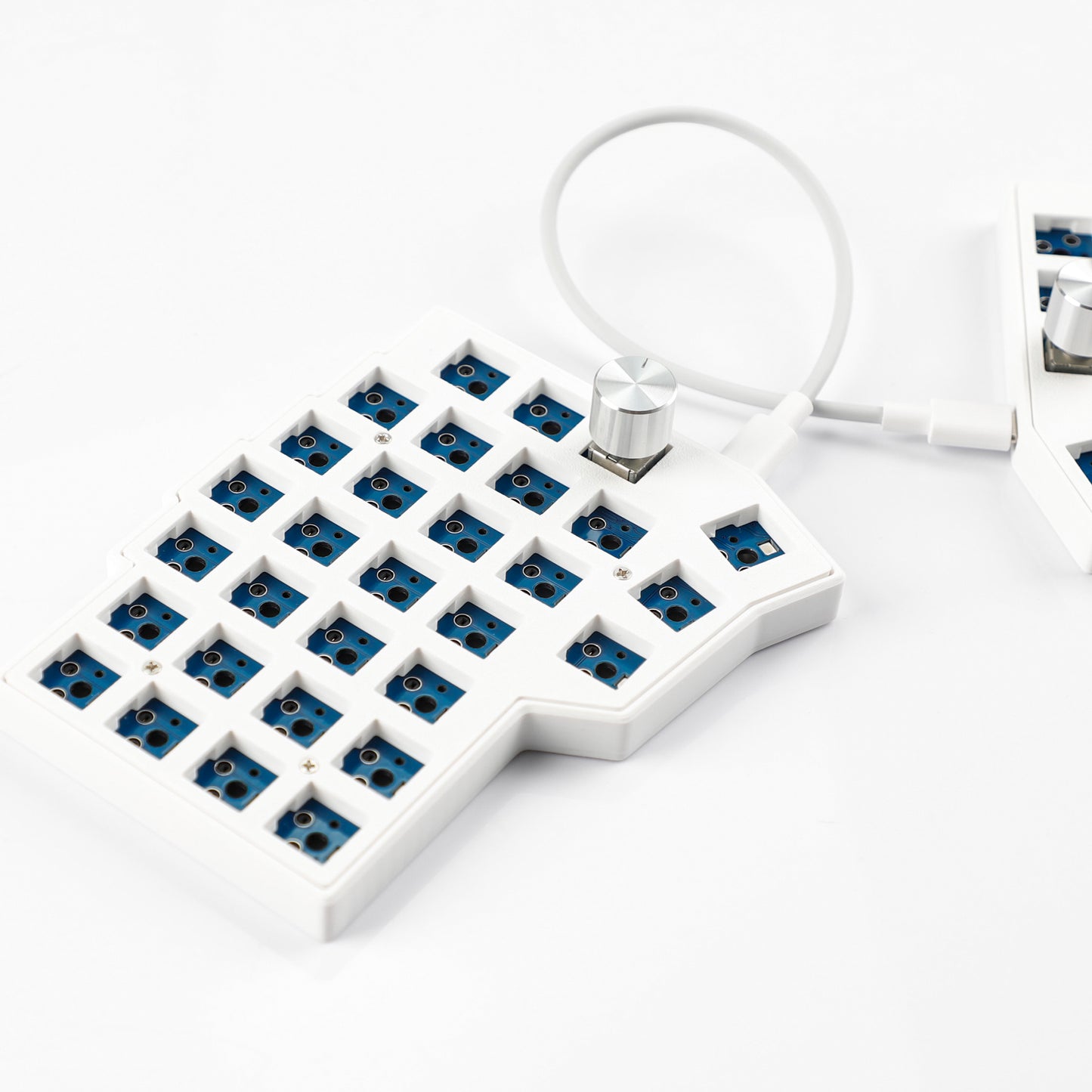 BORNE Knobs Corne4×6 Layout 58 Keys Ergonomic Wired Hot-swap Split MX Mechanical Keyboard South RGB QMK VIAL Programmable