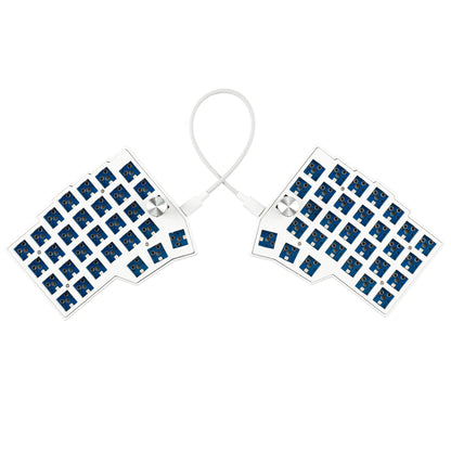 BORNE Knobs Corne4×6 Layout 58 Keys Ergonomic Wired Hot-swap Split MX Mechanical Keyboard South RGB QMK VIAL Programmable