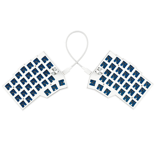 BORNE Knobs Corne4×6 Layout 58 Keys Ergonomic Wired Hot-swap Split MX Mechanical Keyboard South RGB QMK VIAL Programmable