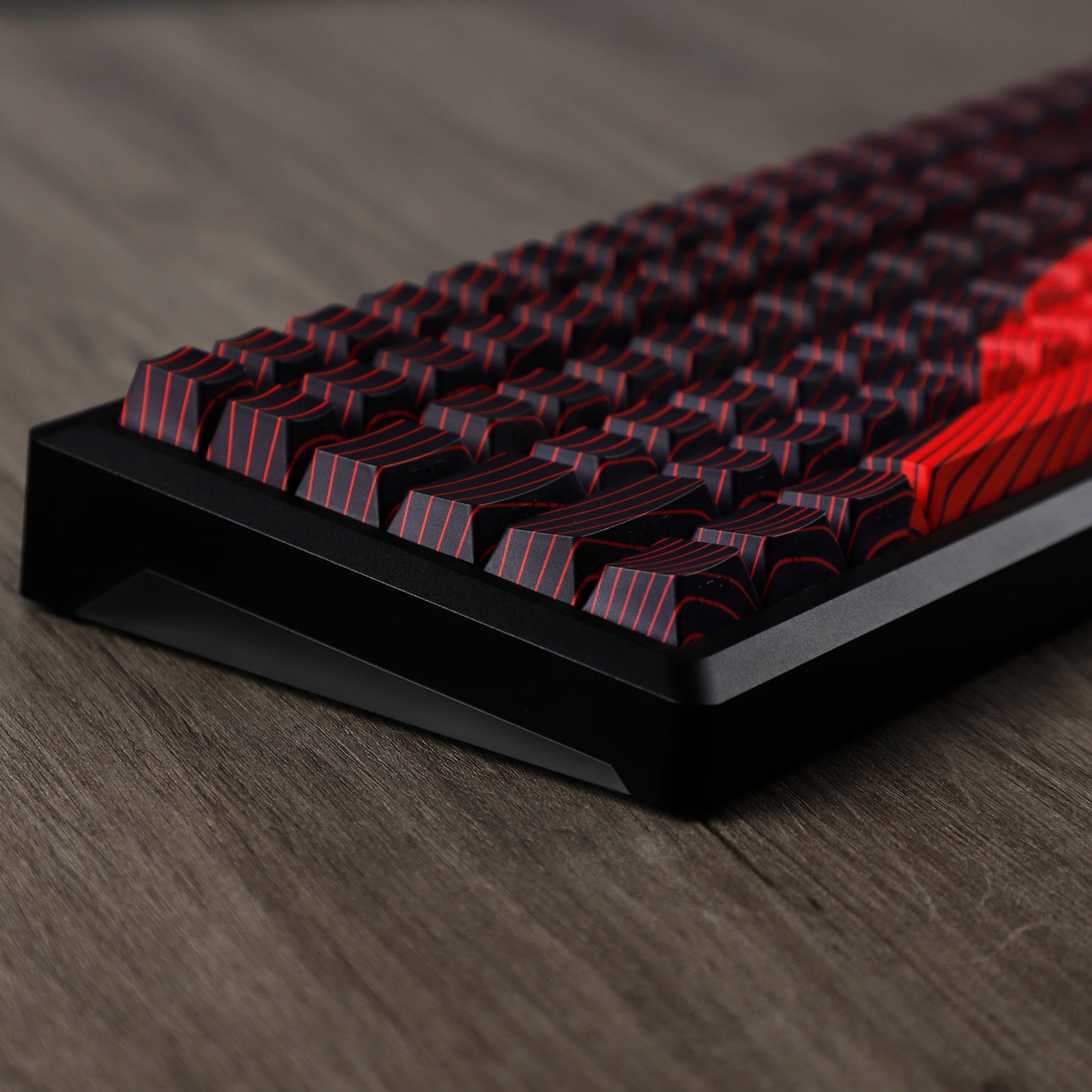 YMDK Contour Line Theme Cherry Profile Keycaps Dye Sub Set PBT Material Keycap for Mechanical keyboard 61 87 108