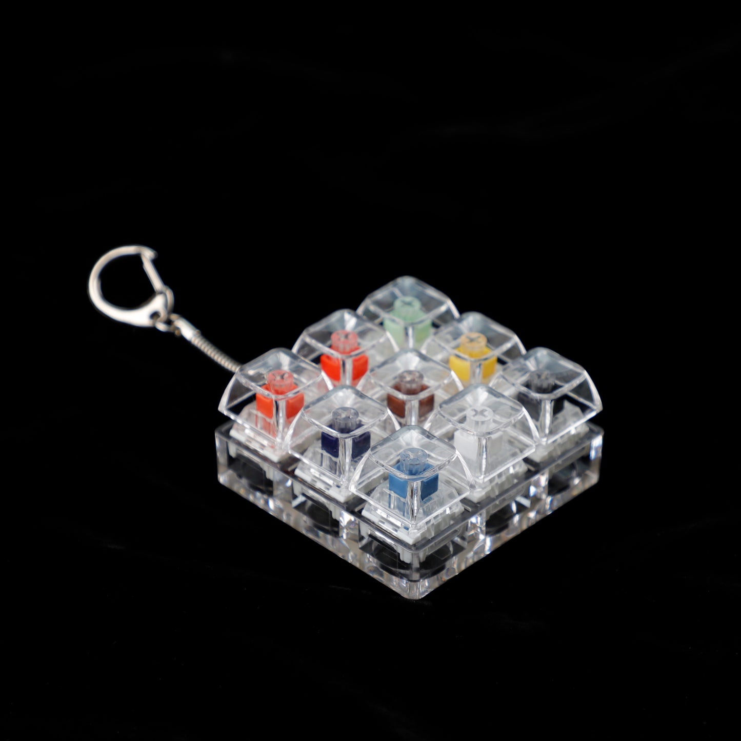 9 Keys Switches Tester(Cherry Gateron Green Clear White Gray Clear Zealio Purple Kailh Box Navy Jade  Switches)