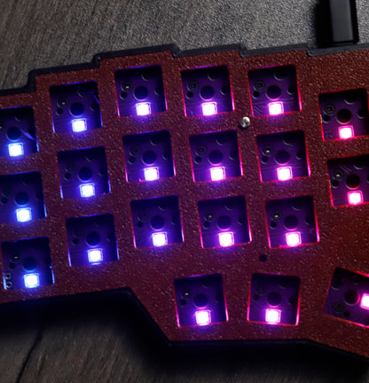 YMDK Split Keyboard Corne V4.1 46 Keys Ergonomic Hotswappable 40% Layout 3D Print case RGB QMK Vial All Key Programmable Mini Independent Gaming Keyboard Kit