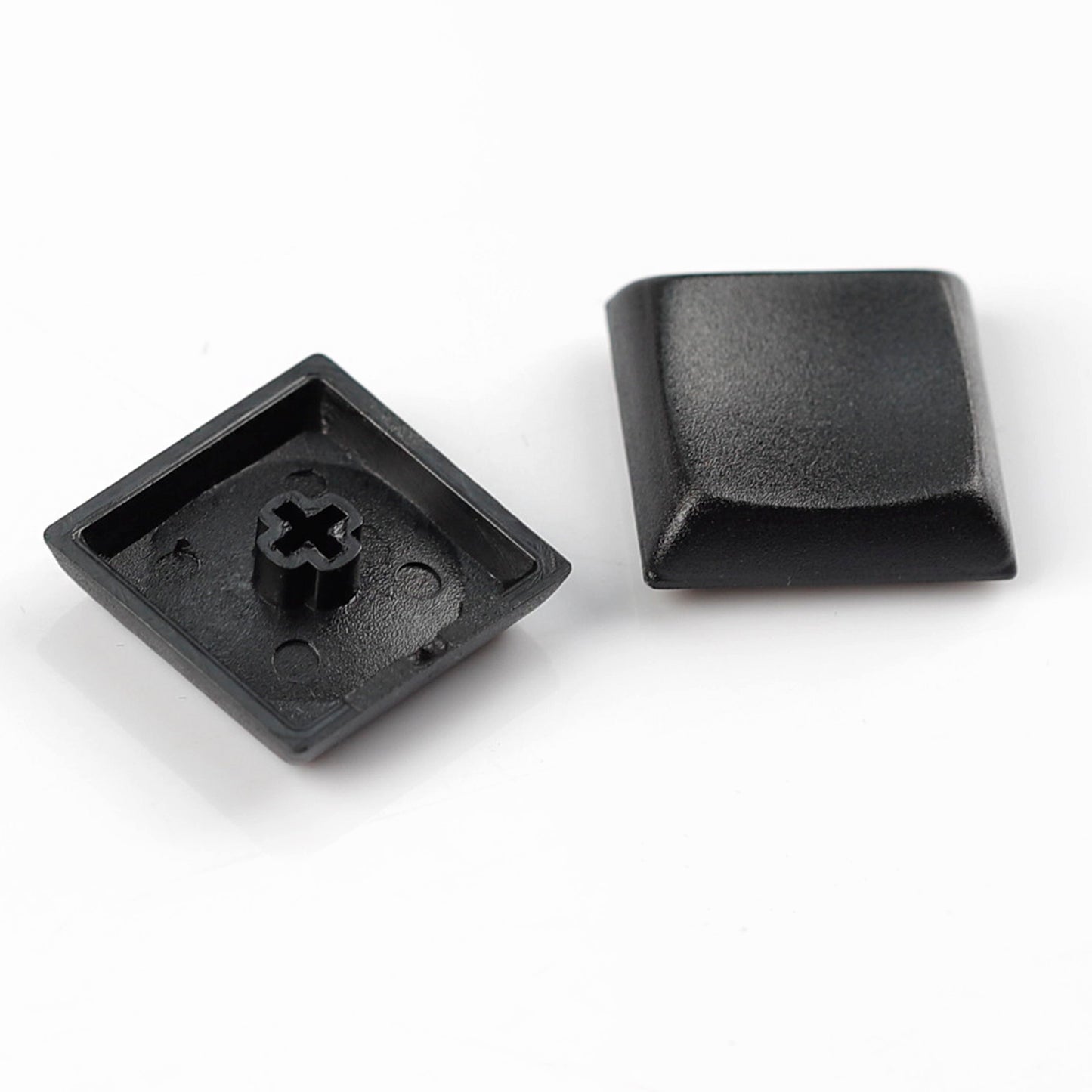 YMDK Square Round 1u Low Profile Blank Black White Keycaps PBT Material DIY for Kailh Choc 1350/1353 Switch Mechanical Keyboard