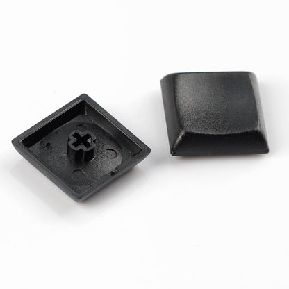 YMDK Square Round 1u Low Profile Blank Black White Keycaps PBT Material DIY for Kailh Choc 1350/1353 Switch Mechanical Keyboard