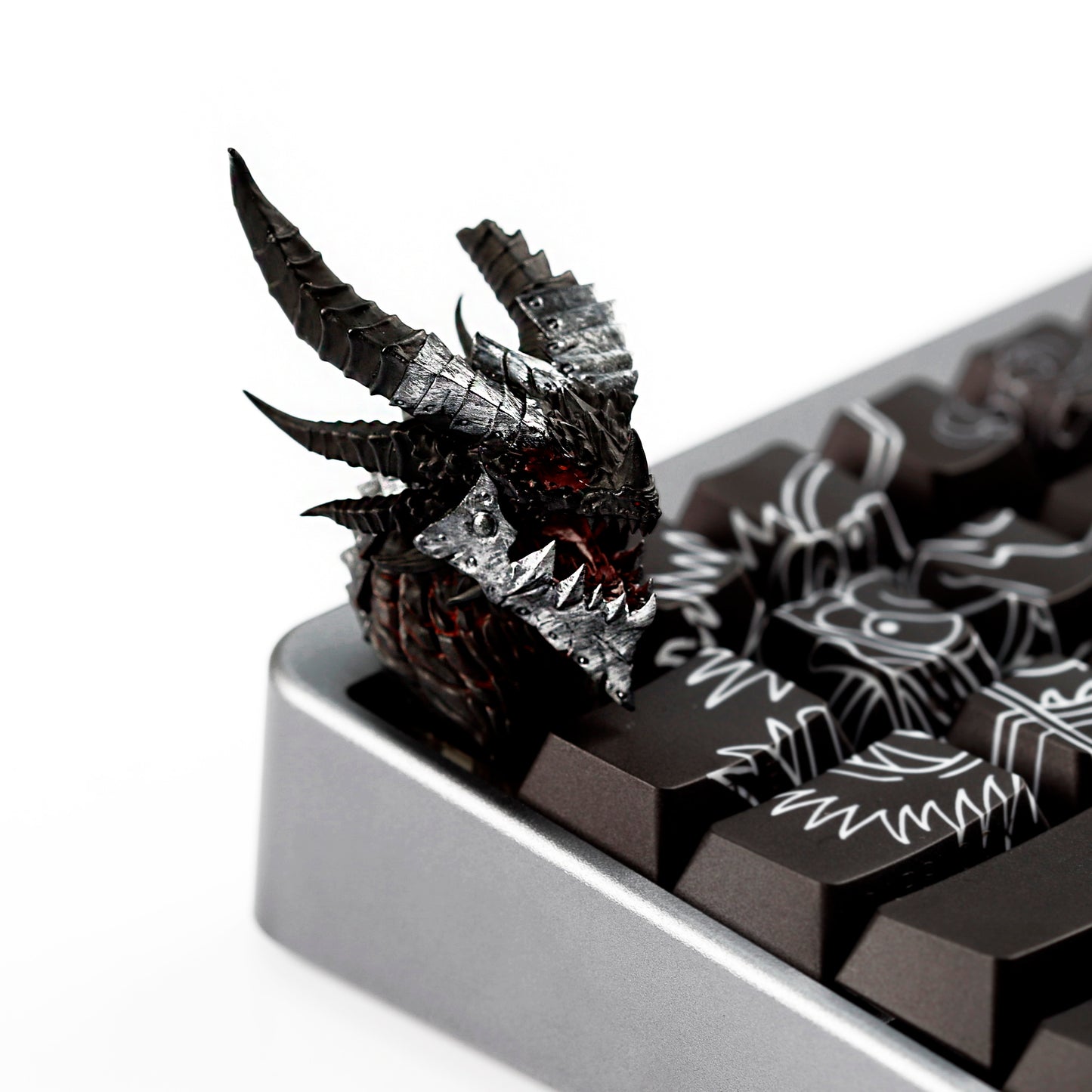YMDK World of Warcraft Theme Personalized Keycaps Illuminated Keycap Deathwing Lich King Custom Key Caps for MX Mechanical Keyboards