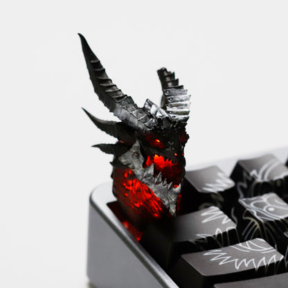 YMDK World of Warcraft Theme Personalized Keycaps Illuminated Keycap Deathwing Lich King Custom Key Caps for MX Mechanical Keyboards