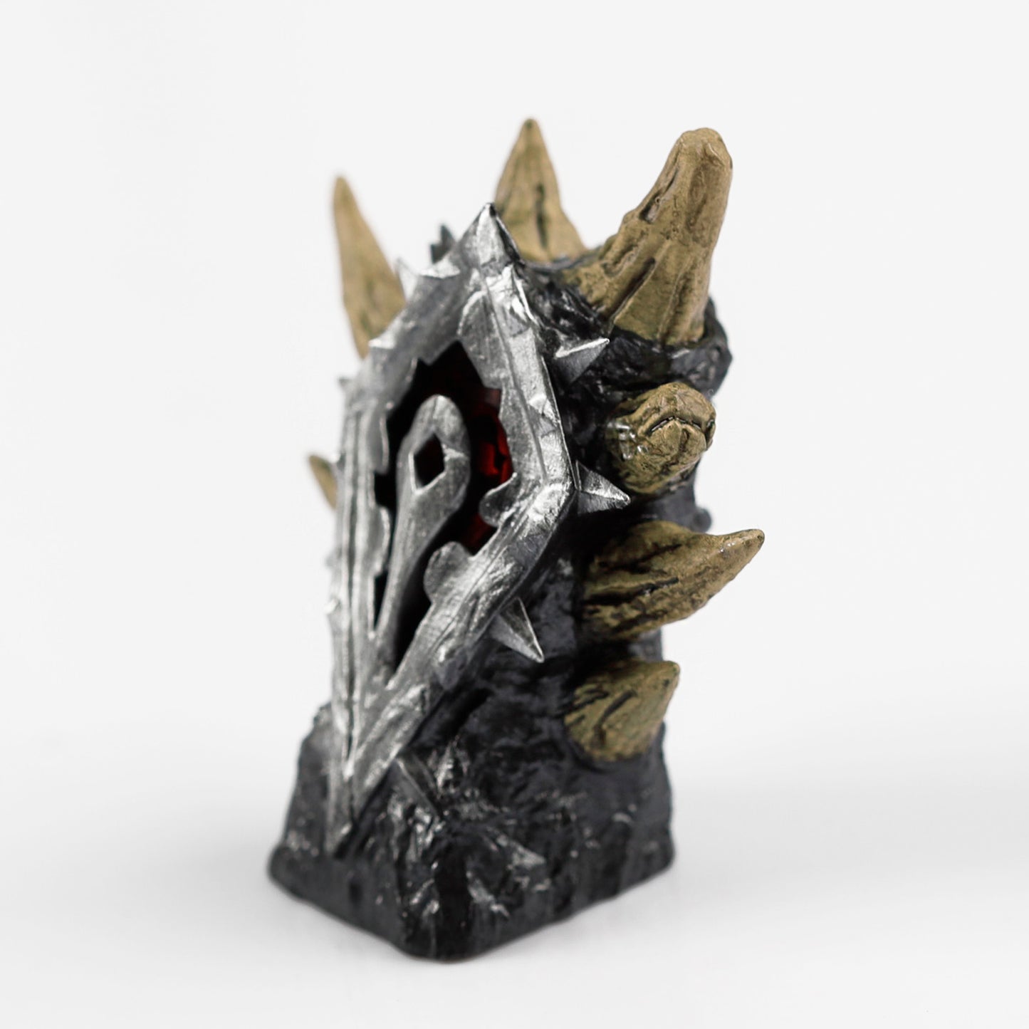 YMDK Tribal Totem Style Resin Keycap - Cool Unique Monster-Themed 3D Custom Decorative Keycap for MX Mechanical Keyboard