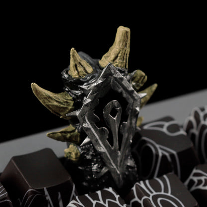 YMDK Tribal Totem Style Resin Keycap - Cool Unique Monster-Themed 3D Custom Decorative Keycap for MX Mechanical Keyboard