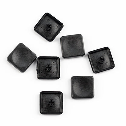 YMDK Square Round 1u Low Profile Blank Black White Keycaps PBT Material DIY for Kailh Choc 1350/1353 Switch Mechanical Keyboard