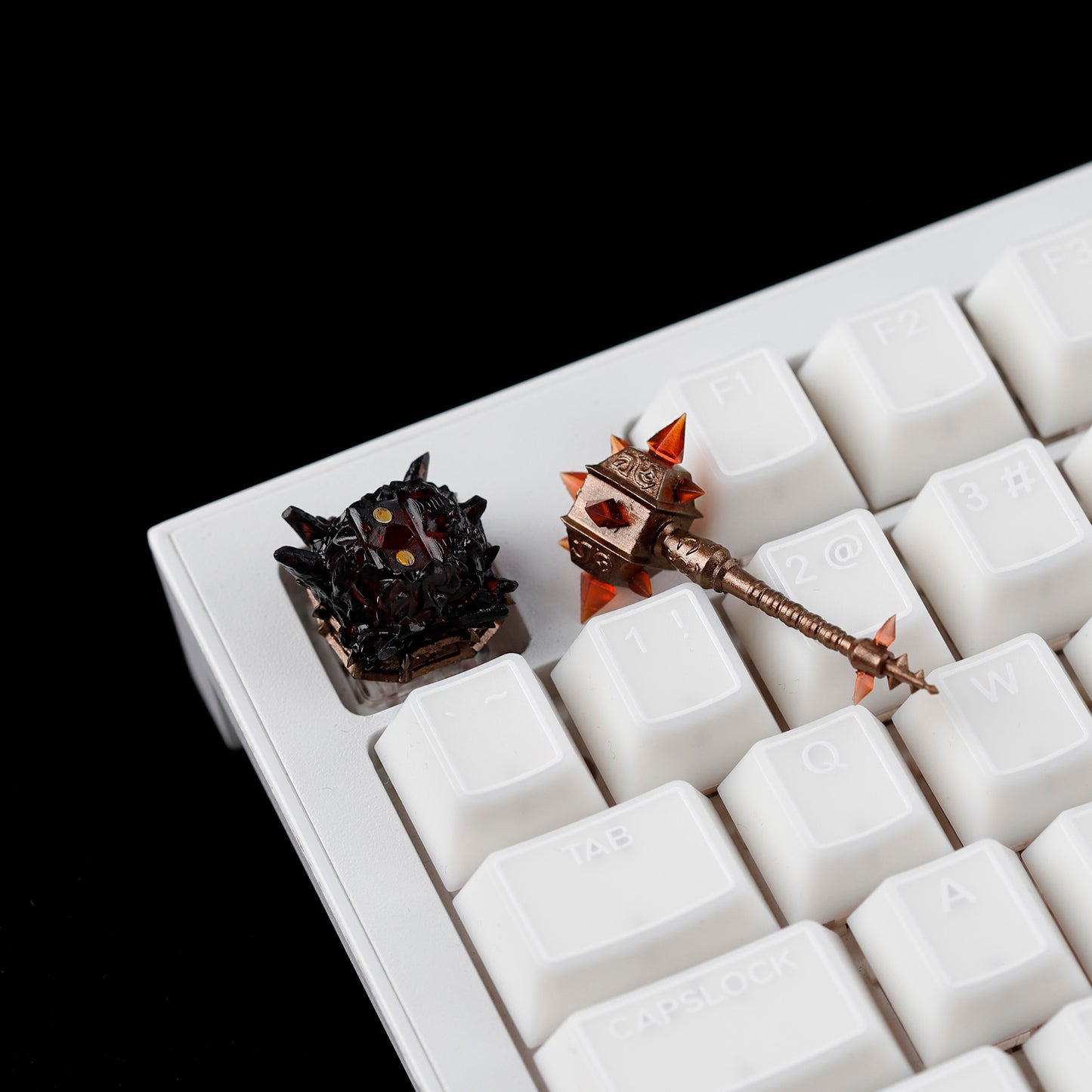 YMDK World of Warcraft Theme Personalized Keycaps With Magnetic Warblade And Egg Knife Designs Custom Key Caps for MX Mechanical Keyboards