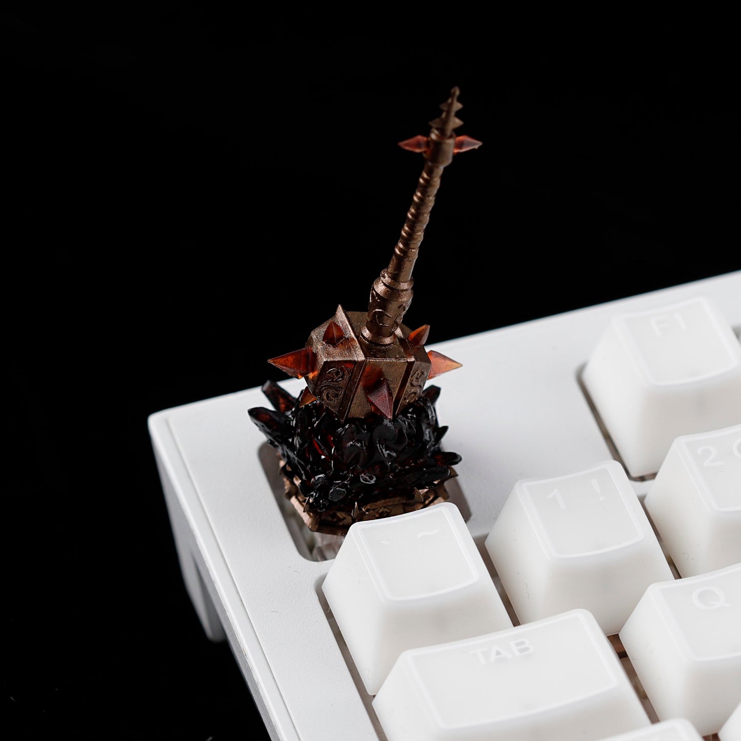 YMDK World of Warcraft Theme Personalized Keycaps With Magnetic Warblade And Egg Knife Designs Custom Key Caps for MX Mechanical Keyboards