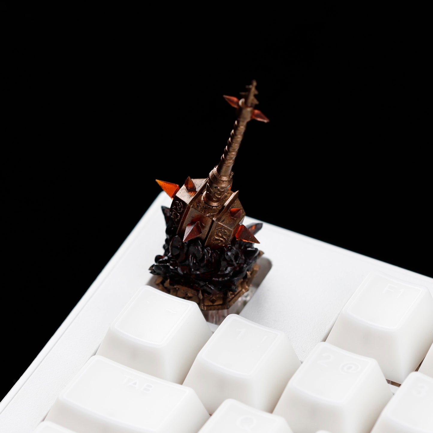 YMDK World of Warcraft Theme Personalized Keycaps With Magnetic Warblade And Egg Knife Designs Custom Key Caps for MX Mechanical Keyboards