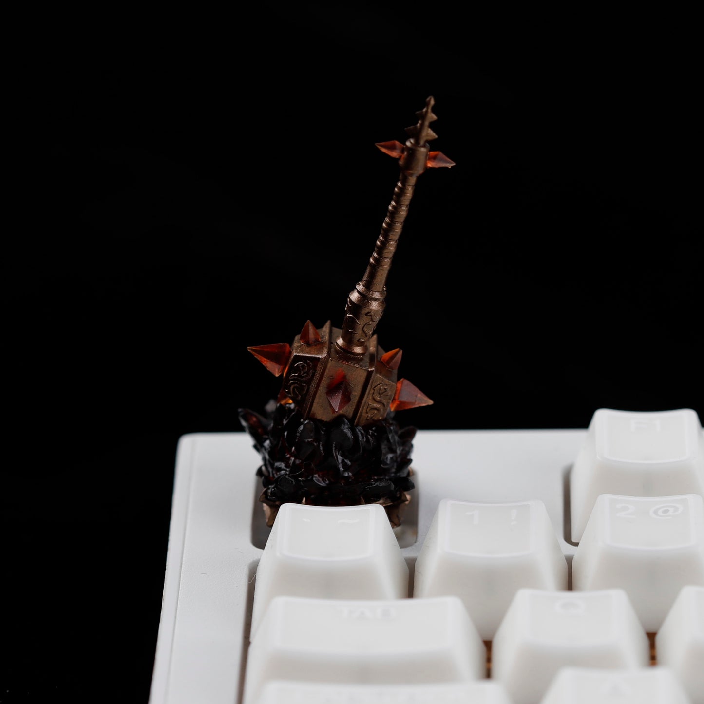 YMDK World of Warcraft Theme Personalized Keycaps With Magnetic Warblade And Egg Knife Designs Custom Key Caps for MX Mechanical Keyboards