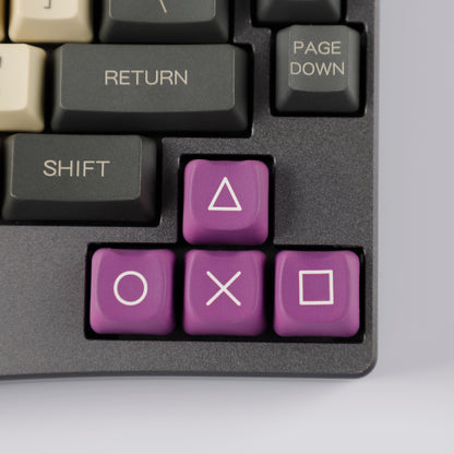 YMDK Gameboy Theme Keycap Cat Profile Arrow Keys PBT Dye Sublimation Key Cap Keycaps Up and Down Left and Right for MX Mechanical Keyboard