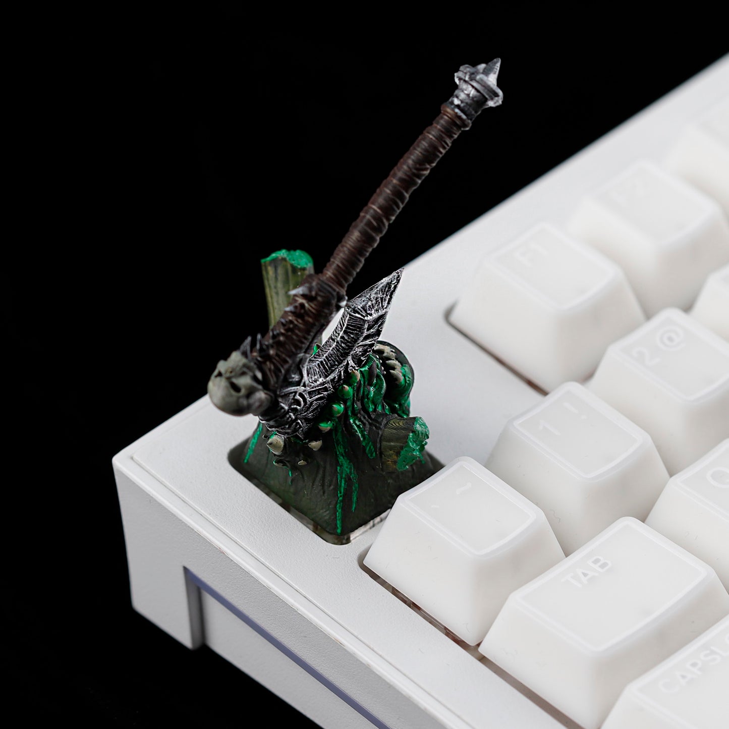 YMDK World of Warcraft Theme Personalized Keycaps With Magnetic Warblade And Egg Knife Designs Custom Key Caps for MX Mechanical Keyboards