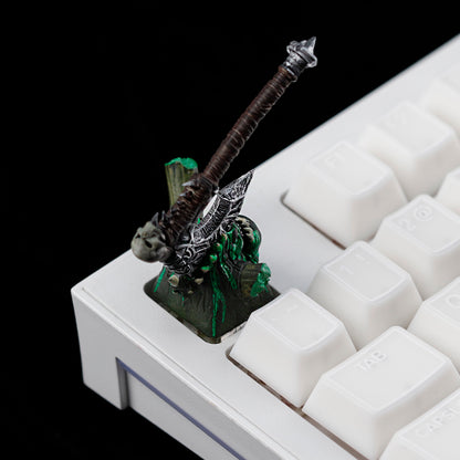 YMDK World of Warcraft Theme Personalized Keycaps With Magnetic Warblade And Egg Knife Designs Custom Key Caps for MX Mechanical Keyboards