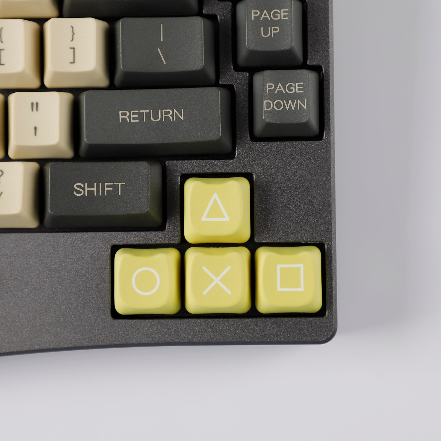 YMDK Gameboy Theme Keycap Cat Profile Arrow Keys PBT Dye Sublimation Key Cap Keycaps Up and Down Left and Right for MX Mechanical Keyboard