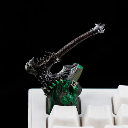 YMDK World of Warcraft Theme Personalized Keycaps With Magnetic Warblade And Egg Knife Designs Custom Key Caps for MX Mechanical Keyboards