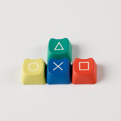 YMDK Gameboy Theme Keycap Cat Profile Arrow Keys PBT Dye Sublimation Key Cap Keycaps Up and Down Left and Right for MX Mechanical Keyboard