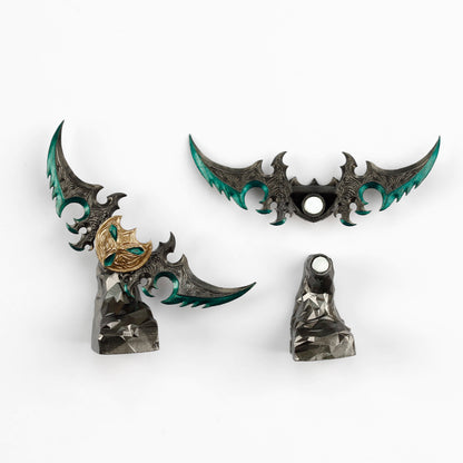 YMDK World of Warcraft Theme Personalized Keycaps With Magnetic Warblade And Egg Knife Designs Custom Key Caps for MX Mechanical Keyboards