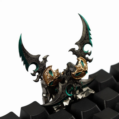 YMDK World of Warcraft Theme Personalized Keycaps With Magnetic Warblade And Egg Knife Designs Custom Key Caps for MX Mechanical Keyboards