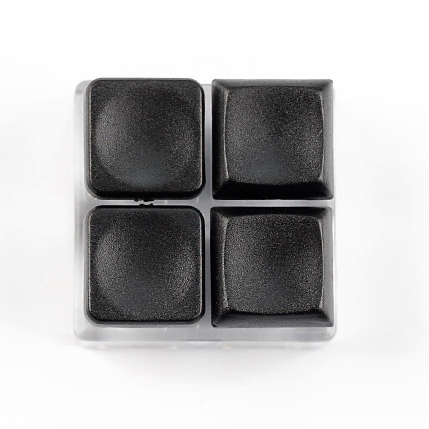 YMDK Square Round 1u Low Profile Blank Black White Keycaps PBT Material DIY for Kailh Choc 1350/1353 Switch Mechanical Keyboard