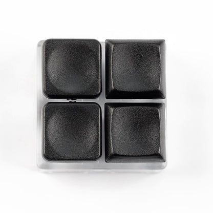 YMDK Square Round 1u Low Profile Blank Black White Keycaps PBT Material DIY for Kailh Choc 1350/1353 Switch Mechanical Keyboard