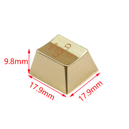 YMDK Gold Zinc Alloy Electroplated Keycaps Personalized Custom Cherry R4 Keycaps for MX Mechanical Keyboards Arrow Keys