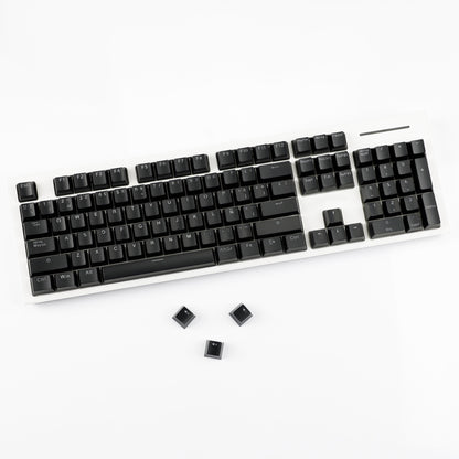 YMDK Minimalist Solid Color Backlit Spain Full Set 132 Key Double Shot OEM Profile for 68/75/87/98/104/108 MX Mechanical Keyboard