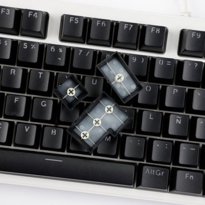 YMDK Minimalist Solid Color Backlit Spain Full Set 132 Key Double Shot OEM Profile for 68/75/87/98/104/108 MX Mechanical Keyboard