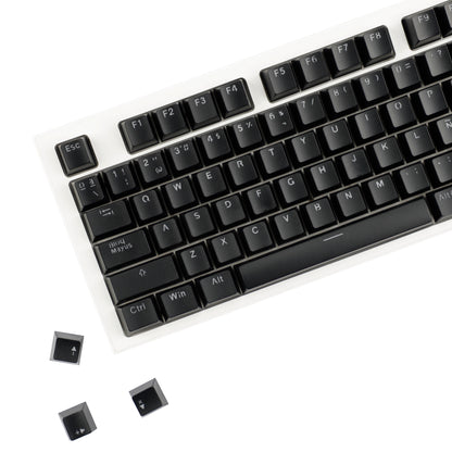 YMDK Minimalist Solid Color Backlit Spain Full Set 132 Key Double Shot OEM Profile for 68/75/87/98/104/108 MX Mechanical Keyboard