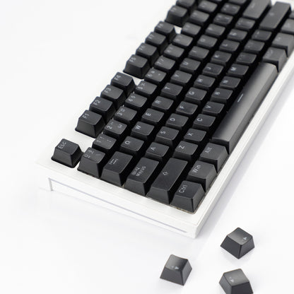 YMDK Minimalist Solid Color Backlit Spain Full Set 132 Key Double Shot OEM Profile for 68/75/87/98/104/108 MX Mechanical Keyboard
