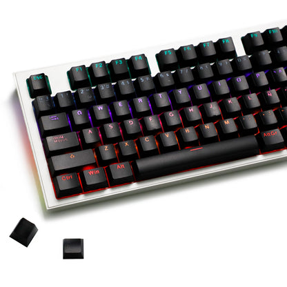 YMDK Minimalist Solid Color Backlit Spain Full Set 132 Key Double Shot OEM Profile for 68/75/87/98/104/108 MX Mechanical Keyboard