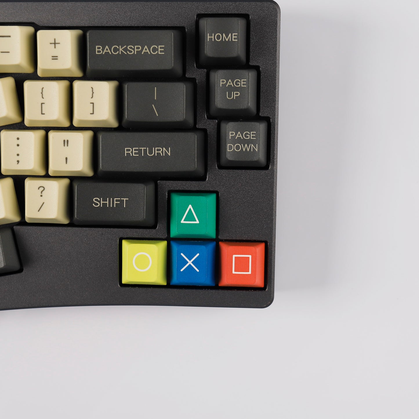 YMDK Gameboy Theme Keycap Cherry Profile Arrow Keys PBT Dye Sublimation Key Cap Keycaps Up and Down Left and Right for MX Mechanical Keyboard