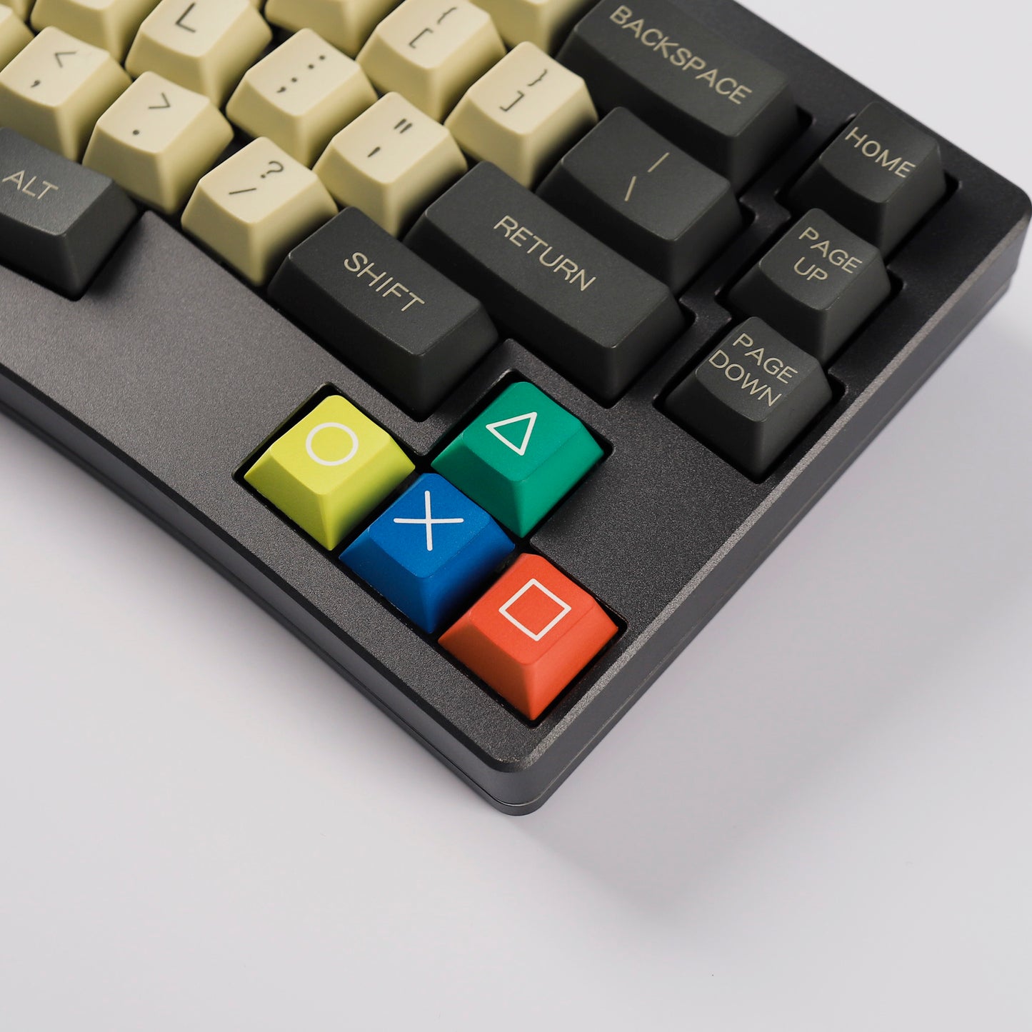 YMDK Gameboy Theme Keycap Cherry Profile Arrow Keys PBT Dye Sublimation Key Cap Keycaps Up and Down Left and Right for MX Mechanical Keyboard