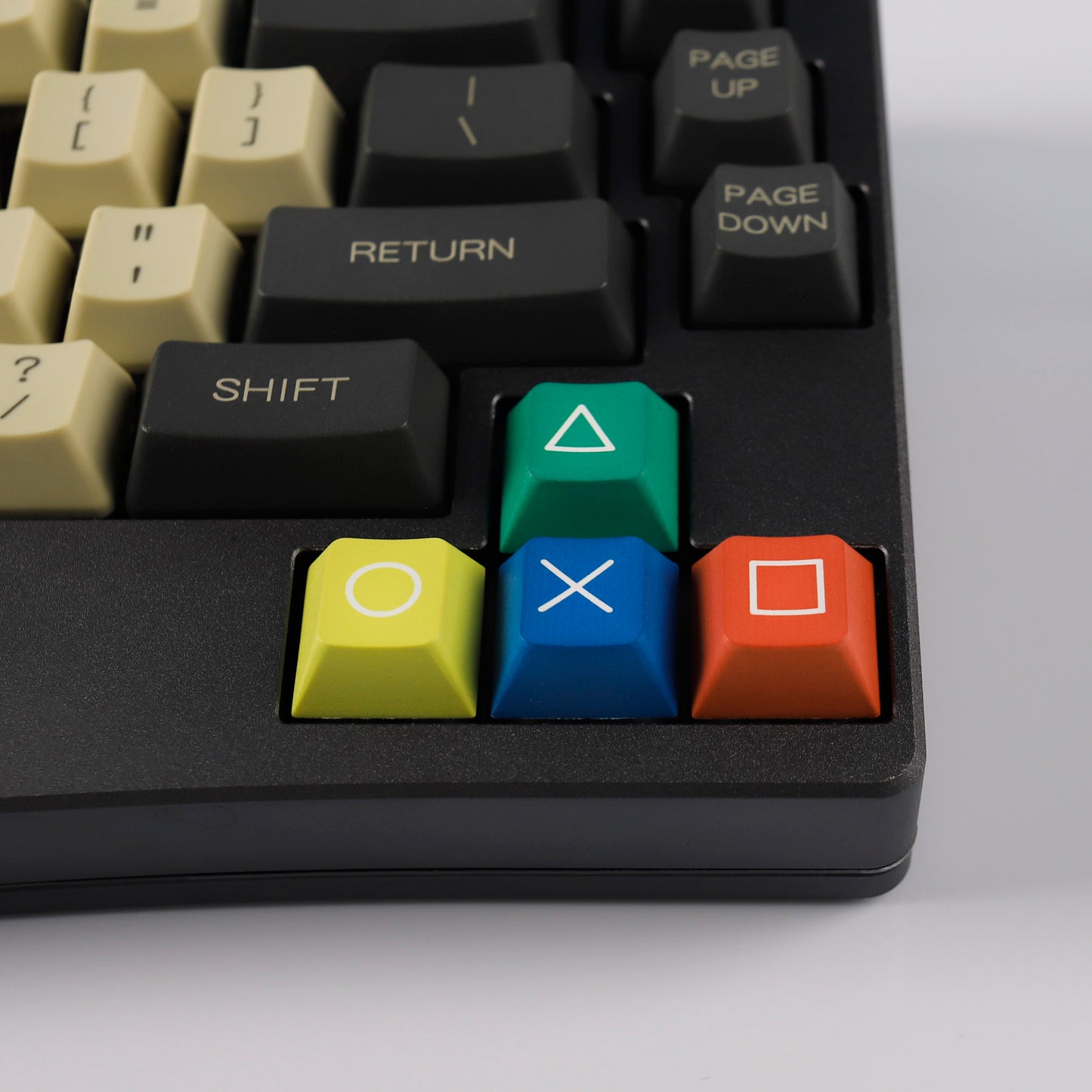 YMDK Gameboy Theme Keycap Cherry Profile Arrow Keys PBT Dye Sublimation Key Cap Keycaps Up and Down Left and Right for MX Mechanical Keyboard