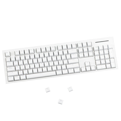 YMDK Minimalist Solid Color Backlit Spain Full Set 132 Key Double Shot OEM Profile for 68/75/87/98/104/108 MX Mechanical Keyboard