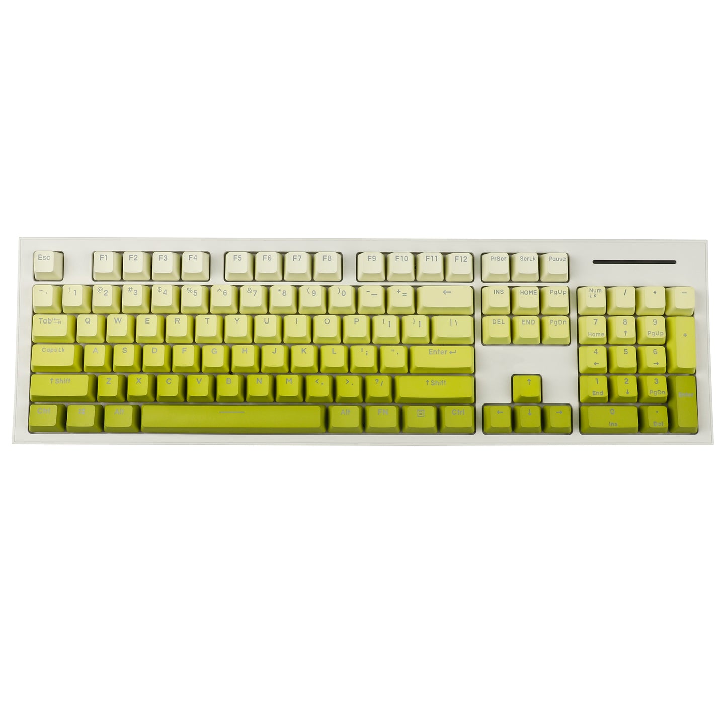 YMDK Lemon Theme OEM Profile 122 Keys Keycaps( PBT Double Shot Backlit )