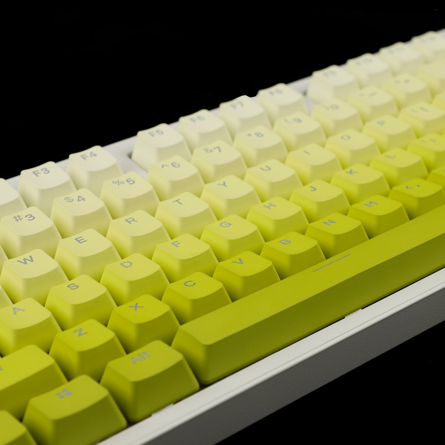 YMDK Lemon Theme OEM Profile 122 Keys Keycaps( PBT Double Shot Backlit )